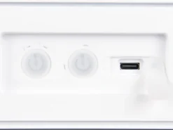 Solar Wandleuchte SILVES auch per USB aufladbar mit Bewegungsmelder, Breite 30cm