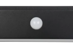 Solar Wandleuchte SILVES auch per USB aufladbar mit Bewegungsmelder, Breite 30cm