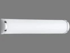 Spiegelleuchte Badezimmer - Opal Glas mit Chrom, 3 x E14, Länge 40cm