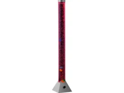 Sprudelnde Farbwechsel LED Lichtsäule MOTION Wassersäule & Deko Fischen 130cm