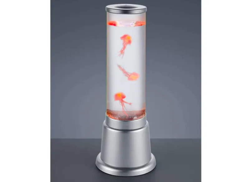 Sprudelnde Farbwechsel LED Lichtsäule JELLY Wassersäule & Deko Quallen H. 36cm