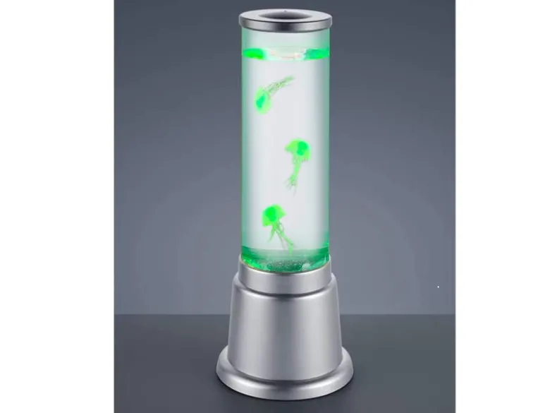Sprudelnde Farbwechsel LED Lichtsäule JELLY Wassersäule & Deko Quallen H. 36cm