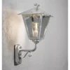 Stehende Wandleuchte BENU, E27, galvanisierter Stahl, Höhe 61 cm