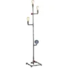 Stehlampe AMARCORD 3-flammig Wasserrohr Optik Grau antik, Höhe 159cm