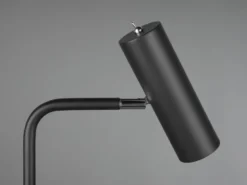 Stehlampe MARLEY Metall in Schwarz matt, Spot schwenkbar, Höhe 151cm