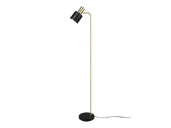 Stehleuchte ADAM Gold & Metallschirm Schwarz, Höhe 154cm