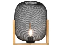 Stehleuchte CALIMERO Metall Gitterlampe Schwarz, Höhe 123cm