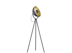 Stehleuchte CHEWY 1 flammig Metall Dreibein Schwarz/Gold 160cm