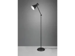 Stehleuchte ENZO mit Gelenk & Fußschalter in Schwarz - Höhe 150cm
