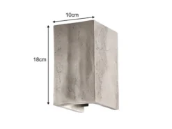 Stilvolle LED Wandleuchte COG Up Down, Silber Antik, Breite 10cm