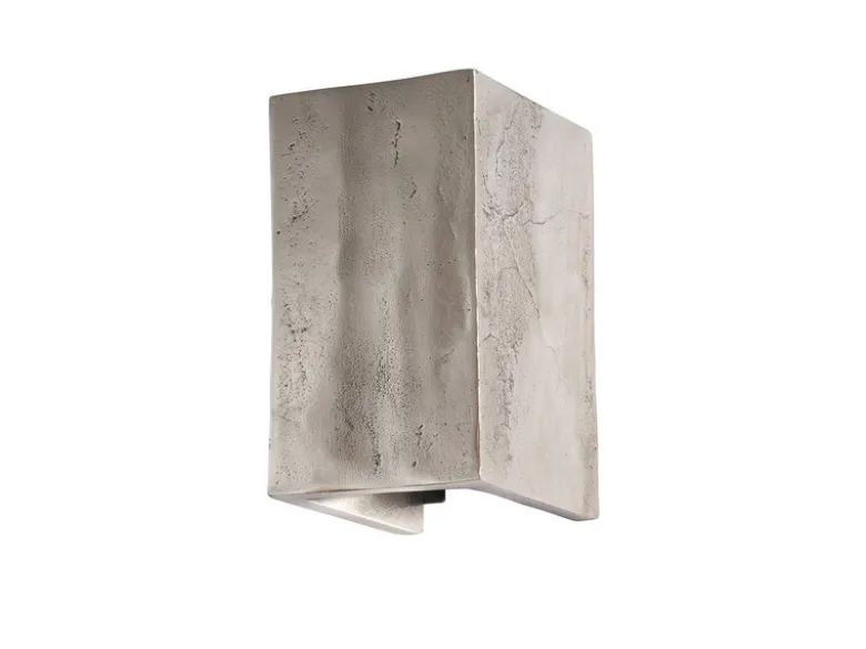 Stilvolle LED Wandleuchte COG Up Down, Silber Antik, Breite 10cm
