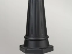 Straßenlaterne BAYVIEW im Landhausstil Aluminium Schwarz, Höhe 216cm