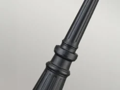 Straßenlaterne BAYVIEW im Landhausstil Aluminium Schwarz, Höhe 216cm