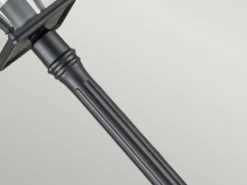 Straßenlaterne BAYVIEW im Landhausstil Aluminium Schwarz, Höhe 216cm