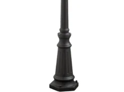 Straßenlaterne PARMA im Landhausstil, 3-flammig Schwarz, Höhe 218cm