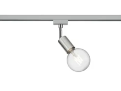 Strahler DIALLO in Silber für DUOline 2-Phasen Schienensystem