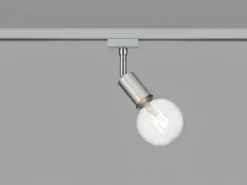 Strahler DIALLO in Silber für DUOline 2-Phasen Schienensystem