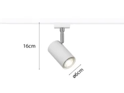 Strahler MARLEY Metall Weiß für DUOline 2-Phasen Schienensystem