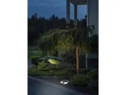 Terrassen- Bodenaufbaustrahler mit 4 LEDs ALU anthrazit Ø20cm, IP65