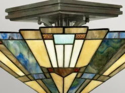 Tiffany Deckenleuchte Lampenschirm Bunt Ø 36cm mit E27 LED
