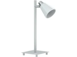 Tischlampe in weiß/chrom schwenkbar ANTONIO MIRO, Höhe 15cm