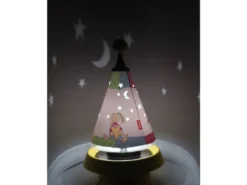 Tischlampe Kinderzimmer Carrousel projiziert Mond und Sterne ins Kinderzimmer