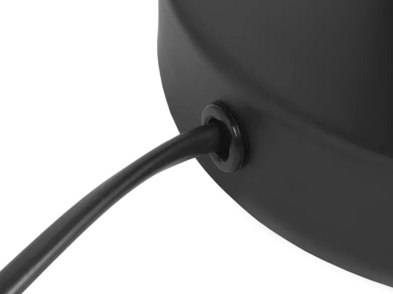 Tischleuchte GILA mit Gitter Lampenschirm Schwarz, Höhe 28cm