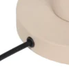 Tischleuchte GILA mit Gitter Lampenschirm Beige, Höhe 28cm