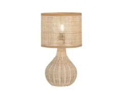 Tischleuchte NATURE aus Korbgeflecht, Höhe 37cm