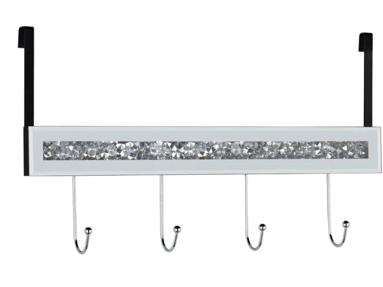Türgarderobe GLITTY mit Spiegelglas und Glitzereffekt, Breite 40cm