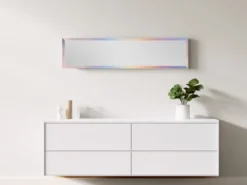 Türhängespiegel RIA rechteckig mit Haken, Rahmen Bunt 30 x 120cm