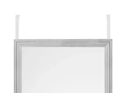 Türhängespiegel RIA rechteckig mit Haken, Rahmen in Silber 30x120cm