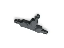 T-Verbinder (B) Schwarz für 2-Phasen Schienensystem DUOline, Schutzleiter LINKS
