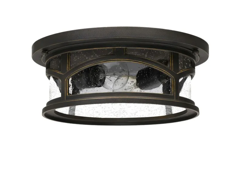 Ultra Wetter & Salzluft resistente Außen Deckenleuchte MARBLEHEAD, Bronze Ø33cm