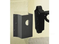 Universal Eckbefestigung für Wandleuchten, Aluminium schwarz, Höhe 19cm