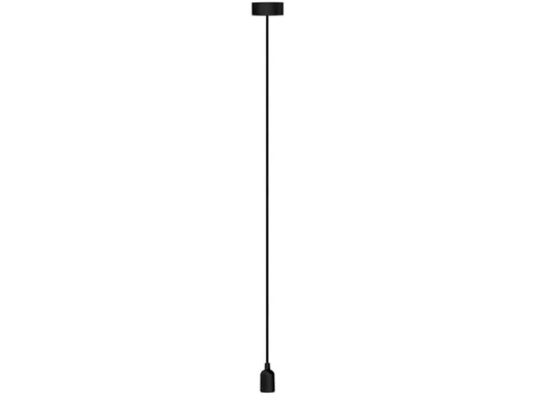 Universal Schnurpendel Textil schwarz für Hängelampe E27 max. 60W, Ø 8,5cm