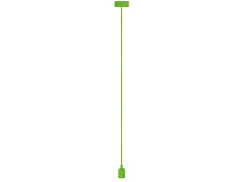 Universal Schnurpendel Textil grün für Hängelampe E27 max. 60W, Ø 8,5cm