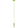 Universal Schnurpendel Textil grün mit E27 Filament LED, Ø 8,5cm