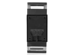 Up and Down Außenwandleuchte aus Aluminium in Schwarz, Höhe 23cm