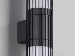 Up and Down Außenwandleuchte VOLGA aus Aluminium Anthrazit, Höhe 30cm