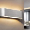 Up and Down LED Innen Wandleuchte ADRIANO in Silber, Breite 30cm