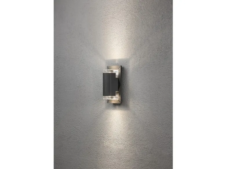 UP & DOWN Außenwandleuchte Aluminium Anthrazit, IP54, mit 2x 5W LED
