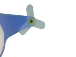 Verspielte Kinderzimmerpendelleuchte, inkl. Leuchtmittel, Design HUBSCHRAUBER