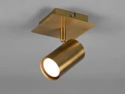 Wand- & Deckenstrahler MARLEY Altmessing, Breite 12cm