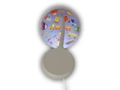 Wandlampe für Kinderzimmer mit Fahrzeug-Motiven, Flexarm, Höhe 20cm