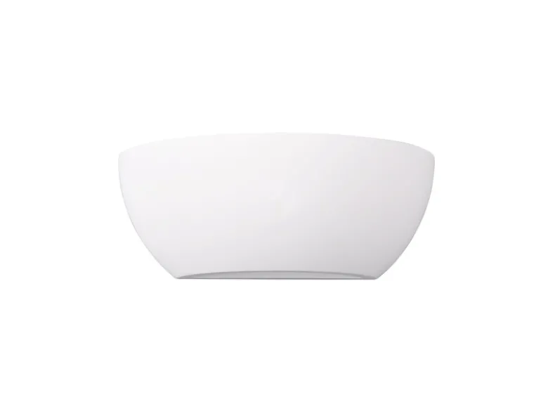 Wandlampe LED Gipsleuchte Weiß Up and Down, bemalbar, Breite 24cm