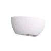 Wandlampe ROMA Gipsleuchte weiß up and down, bemalbar, Breite 24cm
