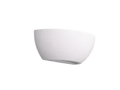 Wandlampe ROMA Gipsleuchte weiß up and down, bemalbar, Breite 24cm