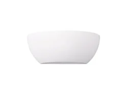 Wandlampe ROMA Gipsleuchte weiß up and down, bemalbar, Breite 24cm