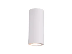 Wandlampe ZAZOU - Spot Gipsleuchte Weiß Up and Down bemalbar, Höhe 16,5cm